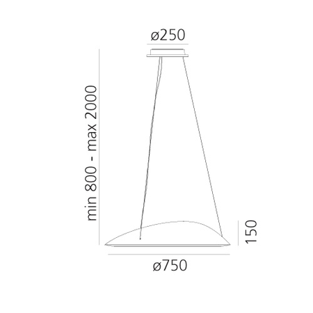 Lampa wisząca Artemide 1401010A Ameluna