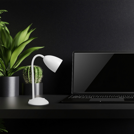 Milagro Lampka biurkowa LOGIC White 1xE27 ML1636 BIAŁY