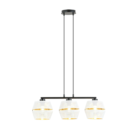 Lampa wisząca PIANO 3 Emibig 1182/3 biały/czarny