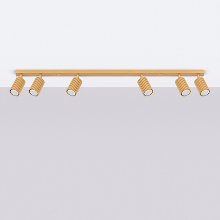 Sollux Lighting Plafon KARBON 6L złoty SL.1566