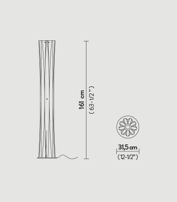 Lampa podłogowa Slamp BACFXL0WHT00000000EU Bach XL White