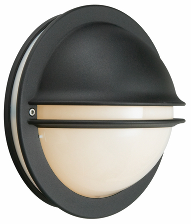 BERLIN 617 BLACK LED 8W 3000K OPAL LAMPSHADE
