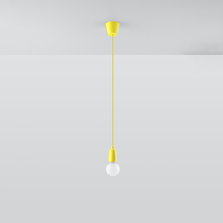 Sollux Lighting Lampa wisząca DIEGO 1 żółta SL.0578