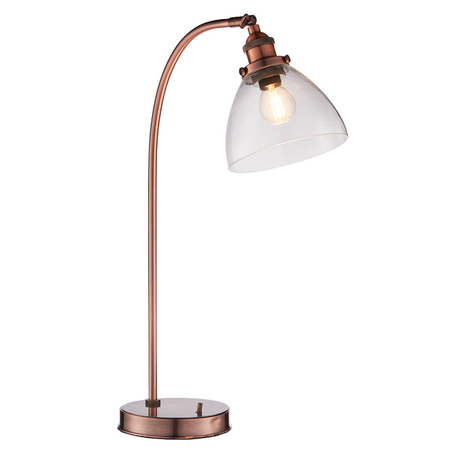 Lampa stołowa Endon Lighting Hansen 77861 miedziany