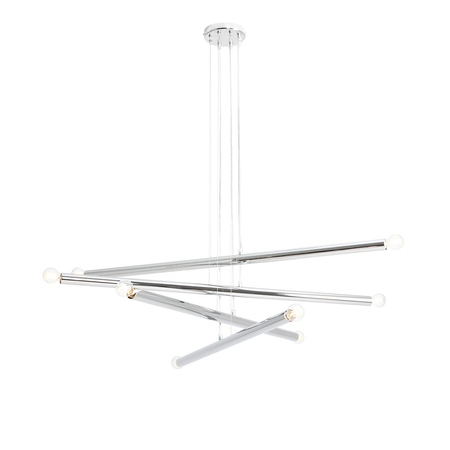 Lampa wisząca TUBO 8 CHROME Aldex 1072P4 chrom