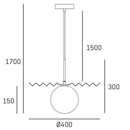 Cosmo Light Lampa wisząca MARBELLA P01432AU