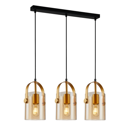 Lampa wisząca Italux PND-32453-3-GD+AMB Nanesma