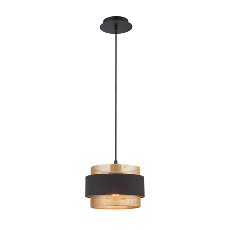 Lampa wisząca Italux PND-27467-1-BK-GD Złoty, czarny