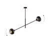 Lampa wisząca LINEAR 2 BLACK/STRIPE Emibig 1168/2 czarny
