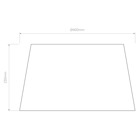 Klosz/Abażur Astro Tapered Round 400 Pleated 5002009 Biały