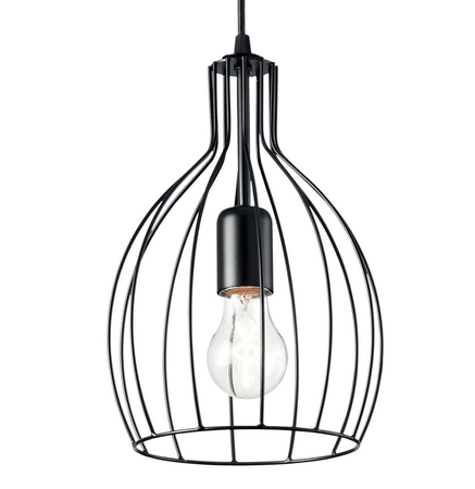Lampa wisząca Ideal Lux 148151 Ampolla-2 SP1 Nero