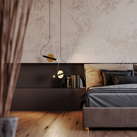 Lampa wisząca Enigma Maytoni MOD150PL-L5BS3K brass