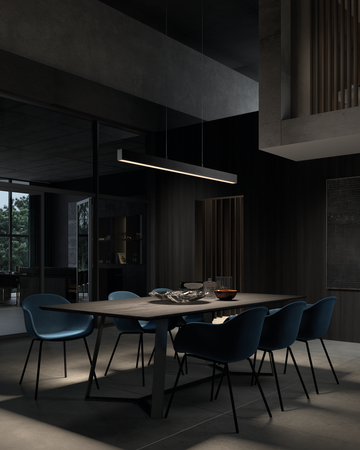 Lampa wisząca FI czarny 42W 120cm 3000K