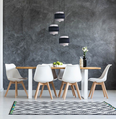 Lampa wisząca ETELA Kaja K-5172 czarny