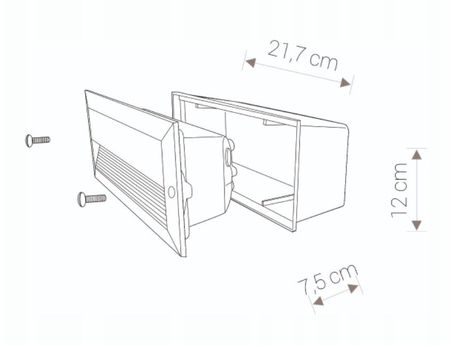 Oprawa oświetleniowa Nowodvorski 3412 BASALT I kinkiet IP44