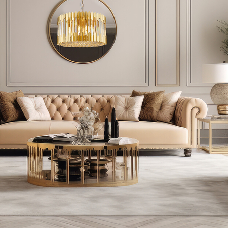 Milagro Żyrandol RITZ GOLD 12xE14 ML0395 ZŁOTY