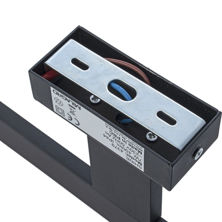 Milagro Kinkiet SHINE BLACK 40cm 7W LED ML4379 CZARNY