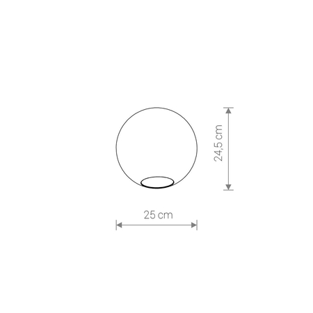 Klosz CAMELEON SPHERE L Nowodvorski 8528 transparentny