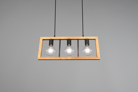 Lampa wisząca Trio 313800332 drewniany