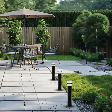 Eko-Light Słupek Ogrodowy Mia 1xE27 IP44 50cm EKO1706 CZARNY