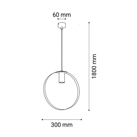 Lampa wisząca ORTIGA 2 300mm Shilo 5148