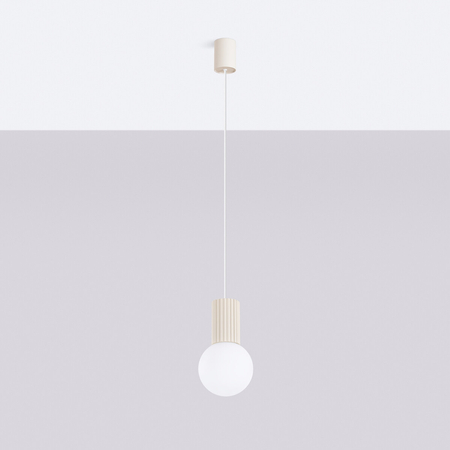 Sollux Lighting Lampa wisząca HALO 1 beżowa SL.1719