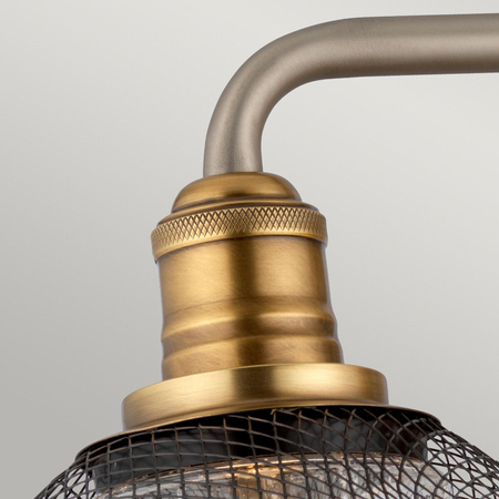 Kinkiet Rigby - 3 źródła światła - Antyczny nikiel / Stary mosiądz Quintiesse QN-RIGBY3-BATH-AN