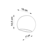 Sollux Lighting Kinkiet ceramiczny GLOBE SL.0032
