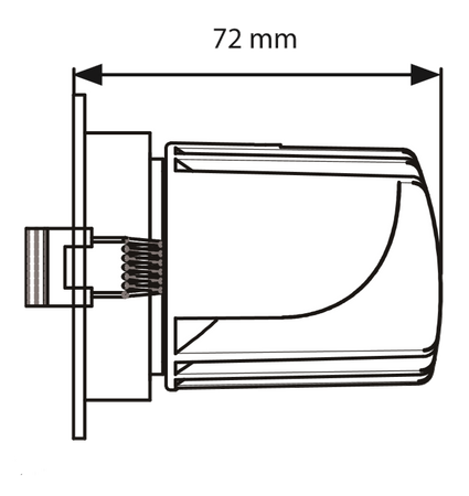 Blaupunkt Lampa LED podtynkowa Spot 7W barwa ciepła [Średnica otworu: 75 mm]