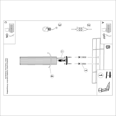 Sollux Lighting Plafon KARBON 40 czarny SL.1571