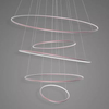 Lampa wisząca Ledowe Okręgi No.5 120cm 4k Różowe Złoto Dali