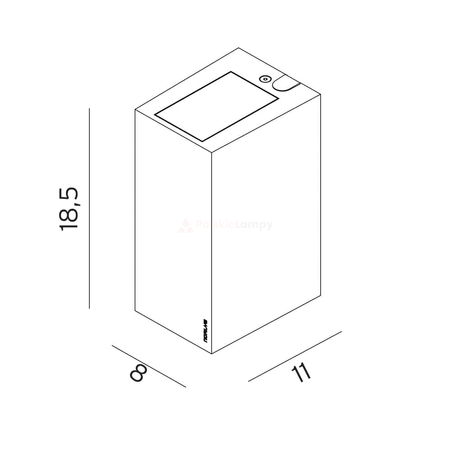 LILLEHAMMER 1580 GRAPHITE 2xLED 7,3W 3000K UP / DOWN