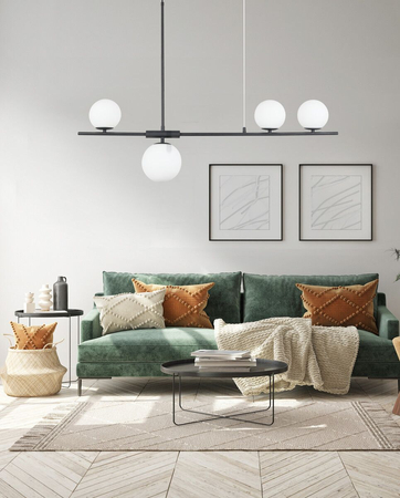 Lampa wisząca SANTANDER BK Azzardo AZ4418 sandy black