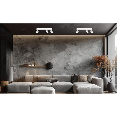 Milagro Lampa Sufitowa Magnet 5W+3xGU10 3000/4000K Biały ML1135 CZARNY