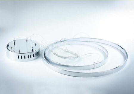 Lampa podwieszana LED Greenie Space SILVER 34W WW