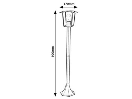 Lampa zewnętrzna Rabalux Taverna 7129 czarny