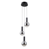 Lampa wisząca Italux Strela PND-34378-3S-BK Czarny mat