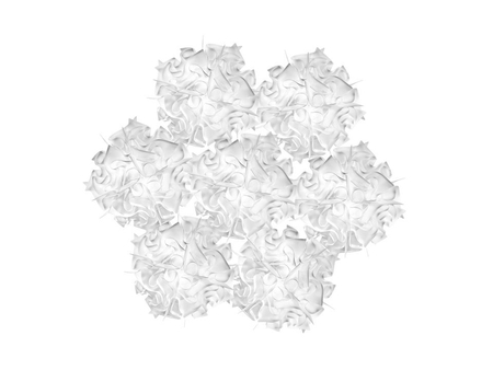 Lampa wisząca Slamp VELSOVSWHT04T00000EU Veli 7 Opal