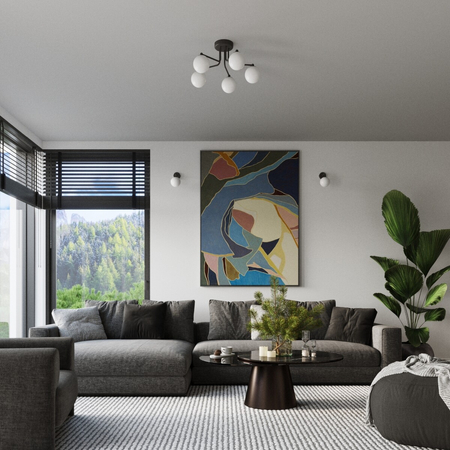 Sollux Lighting Kinkiet ASTRAL 1 czarny SL.1661