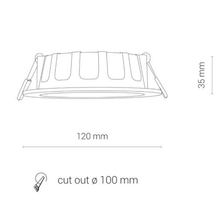 Lampa Nowodvorski CL KOS LED 8W, 3000K IP44