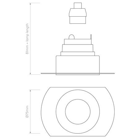 Spot Astro Trimless Slimline Round Fixed Fire-Rated IP65 1248017 Matowy Biały
