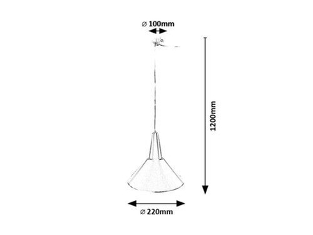 Lampa wisząca Rabalux Felipe 72016 czarny matowy