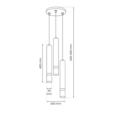 Milagro Lampa wisząca JOKER CASHMERE/GOLD 3xGU10 (koło) MLP2333 KASZMIR