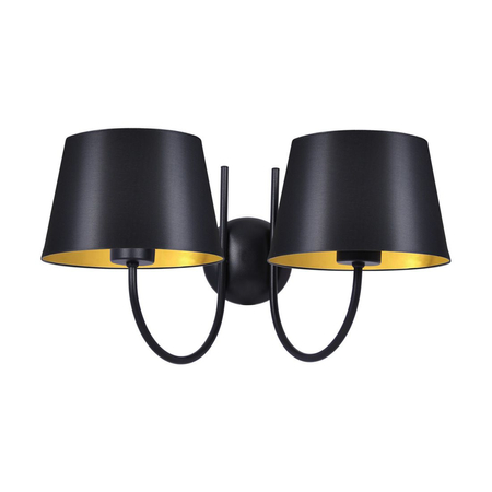 Kinkiet SASTO Kaja K-4338 czarny/złoty