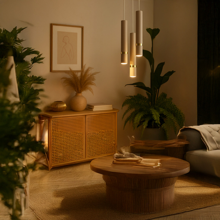 Milagro Lampa wisząca JOKER CASHMERE/GOLD 3xGU10 (koło) MLP2333 KASZMIR