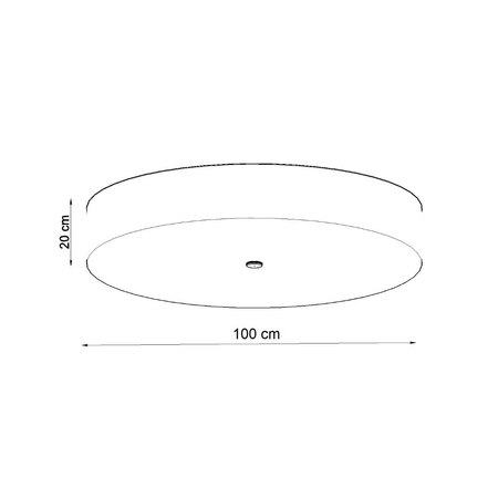 Sollux Lighting Plafon SKALA 100 czarny SL.0818