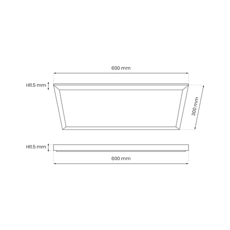 Eko-Light PANEL LED 30x60 - 24W EKP1812 BIAŁY