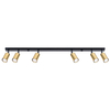 Sollux Lighting Plafon WINX 6L czarny/złoty SL.1388