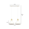 Lampa wisząca IBOR 2 WHITE Emibig 1043/2 biały