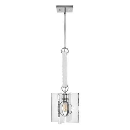 Lampa wisząca Ludlow - 1 źródło światła - Polerowany nikiel Quintiesse QN-LUDLOW-1P-PN